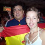 Viendo el juego en Center City